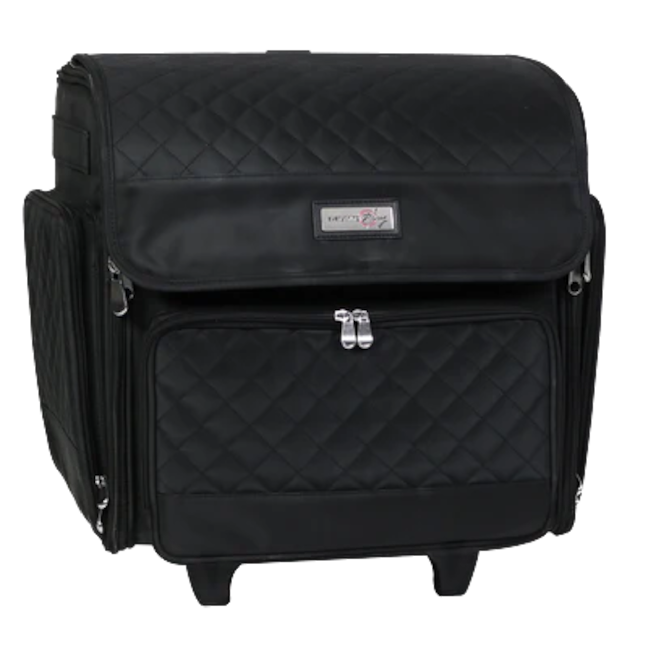 Everything Mary Black Quilted Deluxe Rolling Papercraft Craft Case